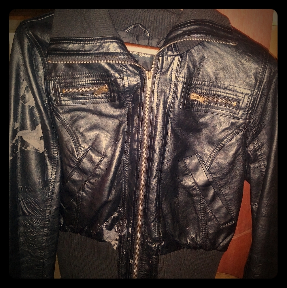 Vegan leather jacket